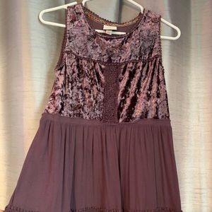 Lilac babydoll top